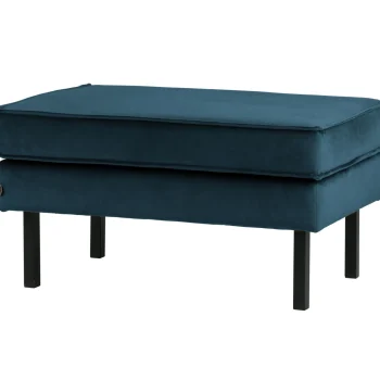 Discount WOOOD Rodeo Hocker Op Poten Velvet Blauw