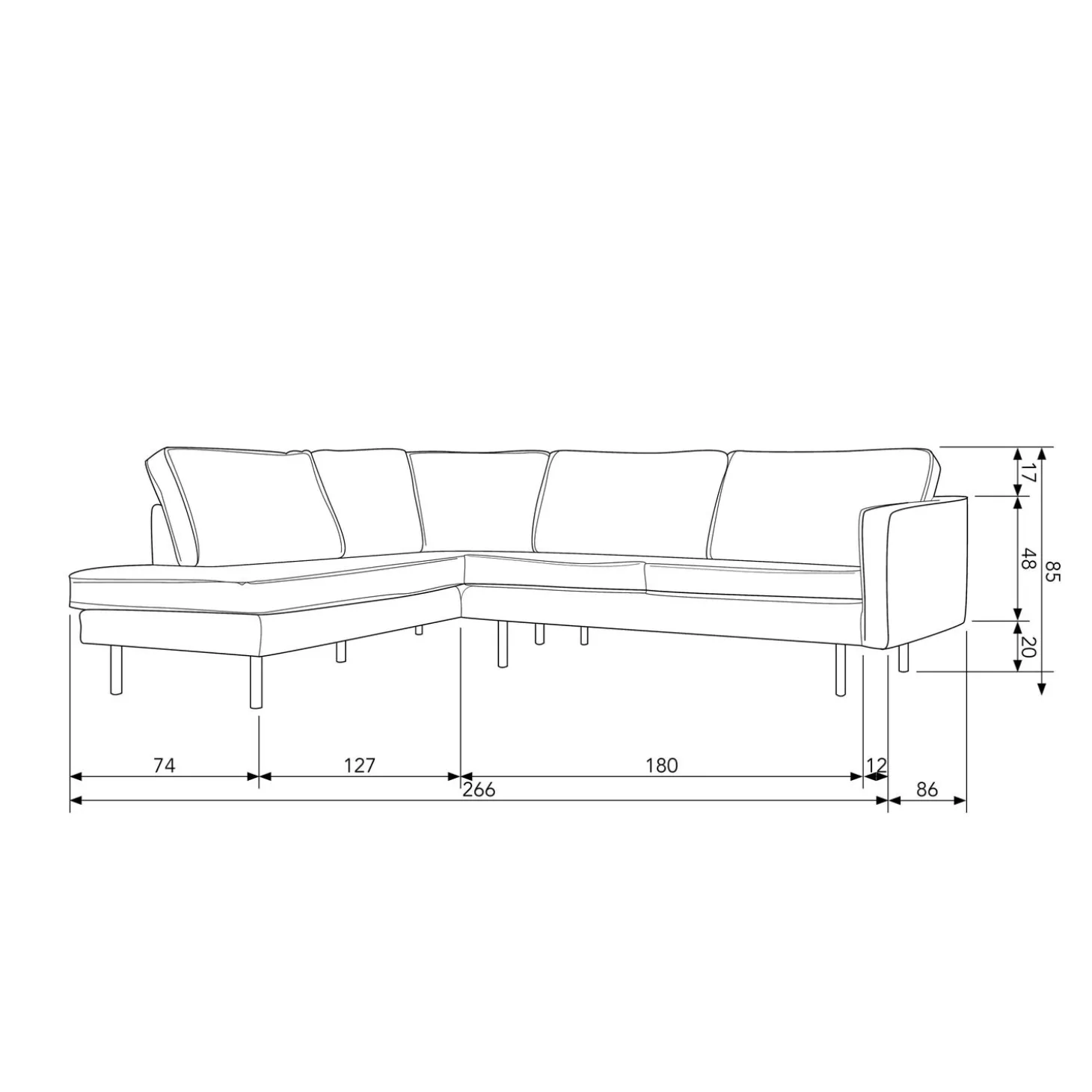 rodeo-hoekbank-links-velvet-bo-NmwWOErz-2.webp Outlet WOOOD Rodeo Hoekbank Links Velvet Bosgroen