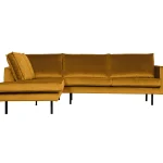 Online WOOOD Rodeo Hoekbank Links Velvet Oker