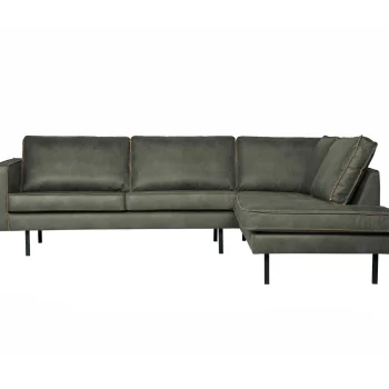 Best WOOOD Rodeo Hoekbank Rechts Ecoleer Army