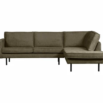 Clearance WOOOD Rodeo Hoekbank Rechts Structure Velvet Bonsai