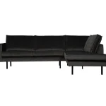 Online WOOOD Rodeo Hoekbank Rechts Velvet Antraciet