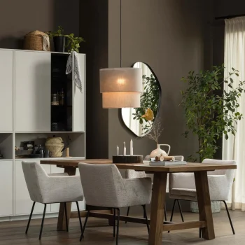 Discount WOOOD Romee Organische Spiegel Metaal Zwart 100x70 Cm