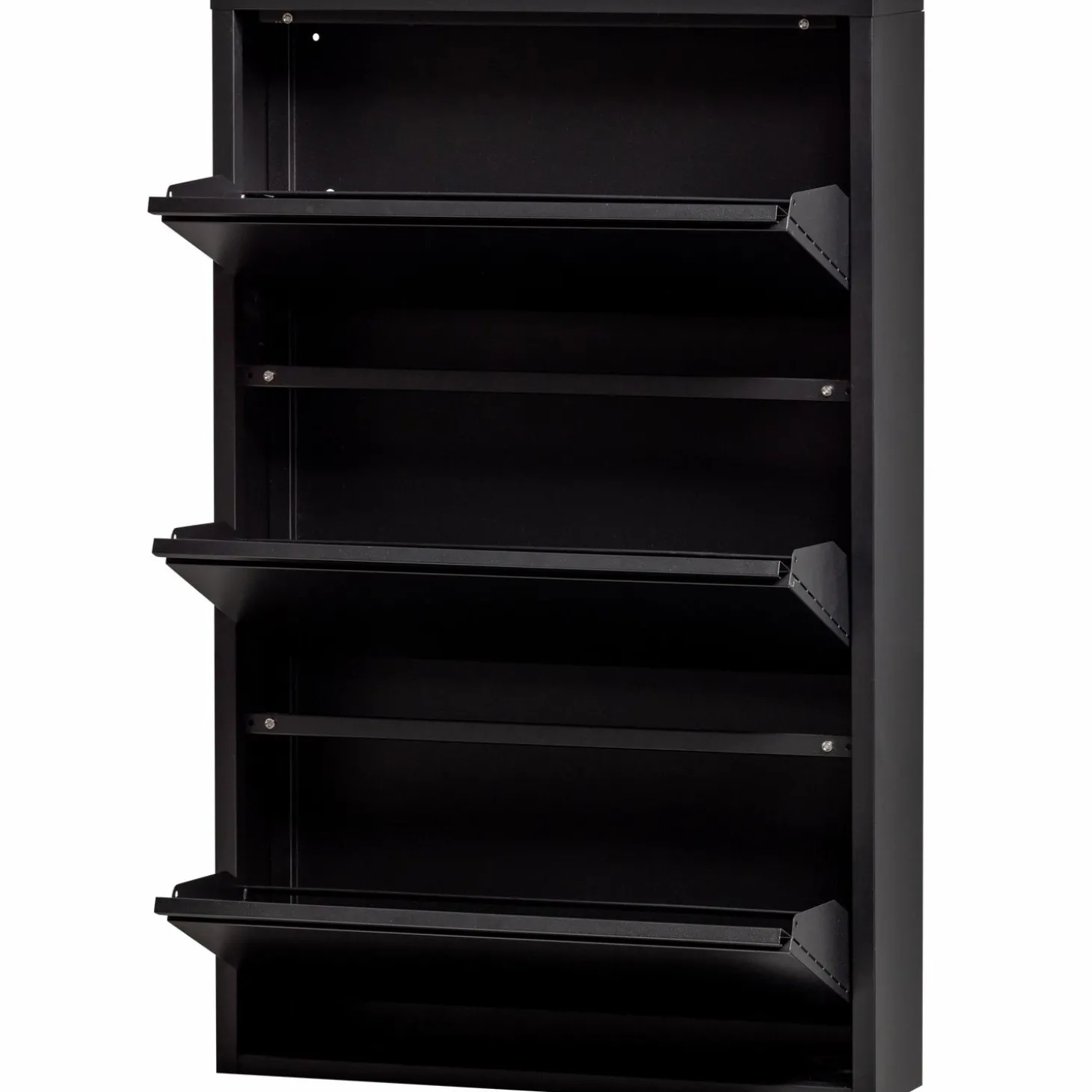 sabine-3-vaks-schoenenkast-met-eEjaUANV-5.webp Hot WOOOD Sabine 3-vaks Schoenenkast Metaal Zwart