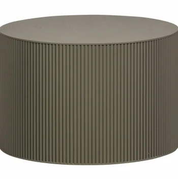 Outlet WOOOD Sanne Bijzettafel Rond Militair Groen