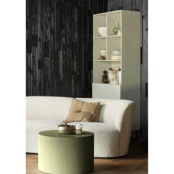 Outlet WOOOD Sanne Bijzettafel Rond Militair Groen