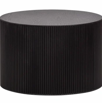 Best WOOOD Sanne Bijzettafel Rond Zwart