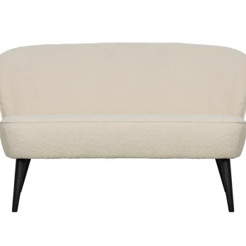 Outlet WOOOD Sara Bankje Bouclé Crème