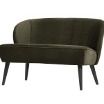 Outlet WOOOD Sara Bankje Velvet Warm Groen