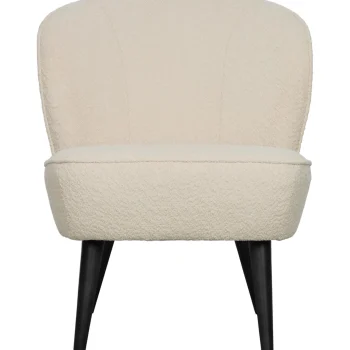 Hot WOOOD Sara Fauteuil Bouclé Crème