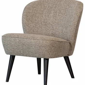 Clearance WOOOD Sara Fauteuil Geweven Stof Melange Naturel