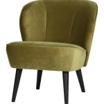 Best WOOOD Sara Fauteuil Velvet Army