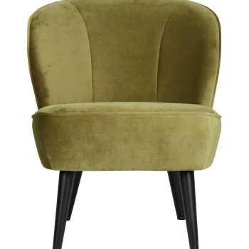 Best WOOOD Sara Fauteuil Velvet Army