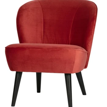 Sale WOOOD Sara Fauteuil Velvet Framboos