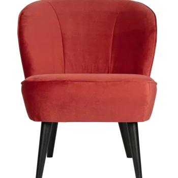 Sale WOOOD Sara Fauteuil Velvet Framboos