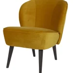 New WOOOD Sara Fauteuil Velvet Oker
