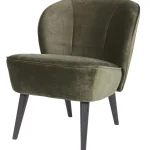 Fashion WOOOD Sara Fauteuil Velvet Warm Groen