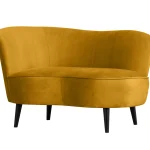 New WOOOD Sara Lounge Fauteuil Links Velvet Oker