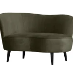 Sale WOOOD Sara Lounge Fauteuil Links Velvet Warm Groen