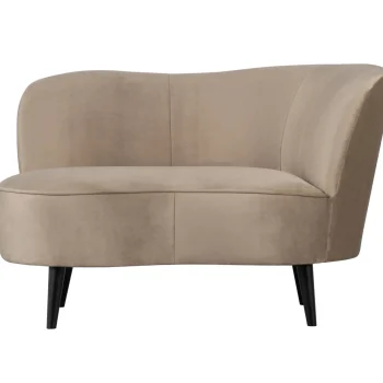 Sale WOOOD Sara Lounge Fauteuil Rechts Velvet Khaki