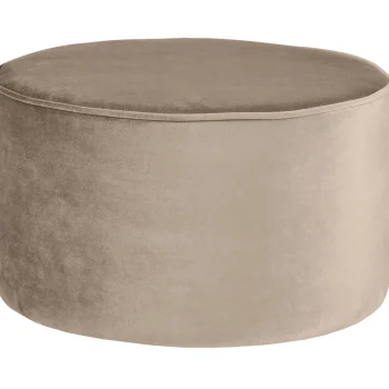 Online WOOOD Sara Poef Laag Velvet 36xø60 Khaki