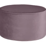 Best WOOOD Sara Poef Laag Velvet 36xø60 Warm Lila