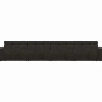 Clearance WOOOD Second Date 4-zits Bank Vintage Antraciet