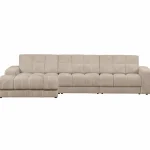 Outlet WOOOD Second Date Chaise Longue Links Ribstof Travertin