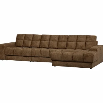 New WOOOD Second Date Chaise Longue Rechts Structure Velvet Brass
