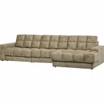 Discount WOOOD Second Date Chaise Longue Rechts Structure Velvet Wheatfield