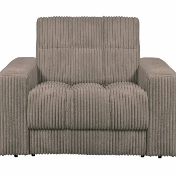 Outlet WOOOD Second Date Fauteuil Ribstof Mud