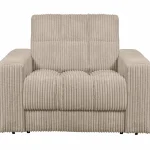 New WOOOD Second Date Fauteuil Ribstof Travertin