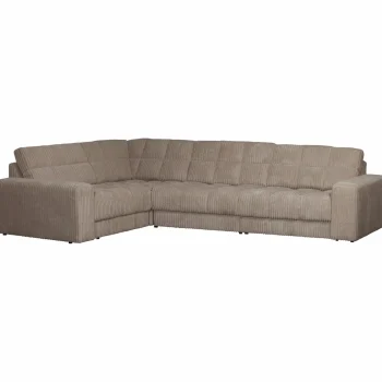 Discount WOOOD Second Date Hoekbank Links Ribstof Mud