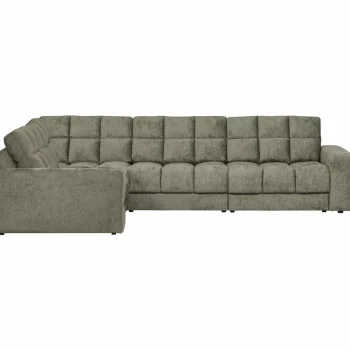 New WOOOD Second Date Hoekbank Links Structure Velvet Frost