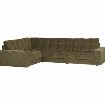 Best WOOOD Second Date Hoekbank Links Vintage Groen