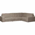 Discount WOOOD Second Date Hoekbank Rechts Ribstof Mud