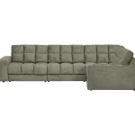 Clearance WOOOD Second Date Hoekbank Rechts Structure Velvet Frost