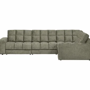 Clearance WOOOD Second Date Hoekbank Rechts Structure Velvet Frost