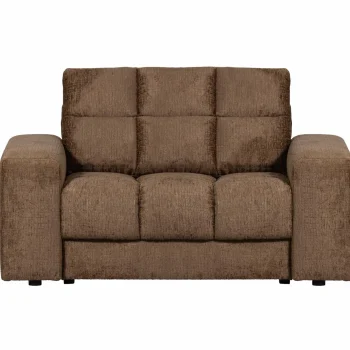 Fashion WOOOD Second Date Loveseat Structure Velvet Brass