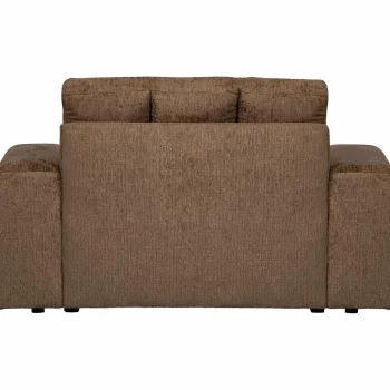 Fashion WOOOD Second Date Loveseat Structure Velvet Brass