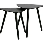 Discount WOOOD Set V 2 - Nila Bijzettafels Zwart
