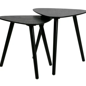Discount WOOOD Set V 2 - Nila Bijzettafels Zwart