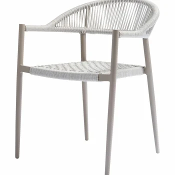 Fashion WOOOD Set V 2 - Yellow Tuinstoel Touw/aluminium Lichtgrijs