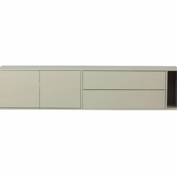 Clearance WOOOD Settle Down Tv Meubel 200 Cm Grenen Dust