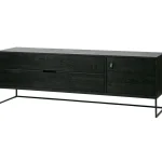 Outlet WOOOD Silas Tv Meubel 180 Cm Essen Blacknight