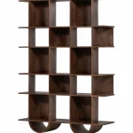 Outlet WOOOD Sinne Boekenkast Hout Walnoot 180x130 Cm