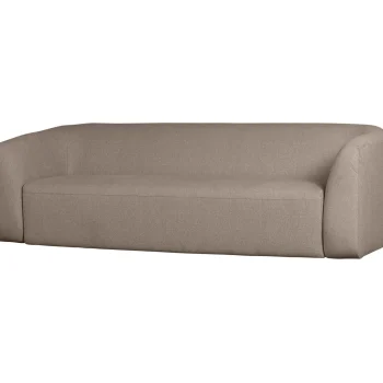 Hot WOOOD Sloping 3-zits Bank Lichtbruin Melange