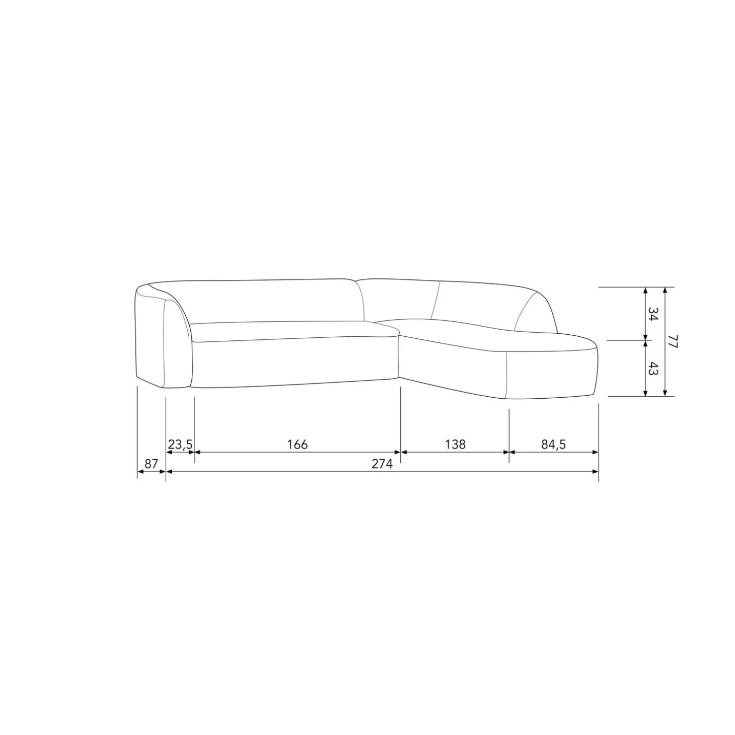 sloping-hoekbank-rechts-melang-GRJItDlZ-4.webp New WOOOD Sloping Hoekbank Rechts Melangegrijs/zwart Grijs/zwart Melange