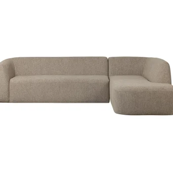 Outlet WOOOD Sloping Hoekbank Rechts Naturel Melange