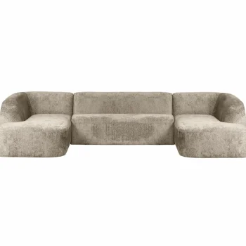 Clearance WOOOD Sloping U-vorm Bank Structure Velvet Wheatfield